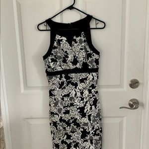 WHBM dress, B & W, size 6.